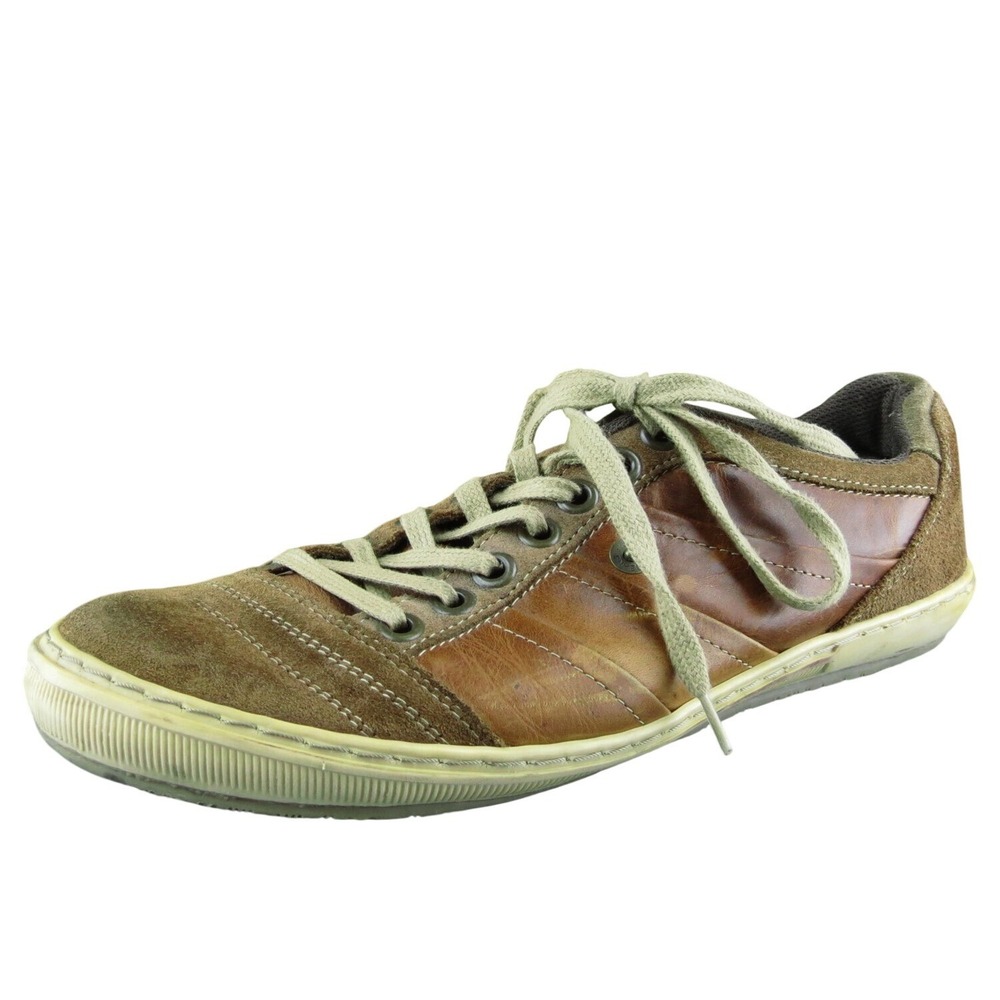 Rockport Scribble Men Sneaker Shoes Brown Leather Lace Up Size 10 Medium